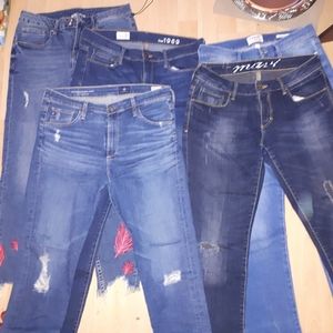 Five pair of Jeans